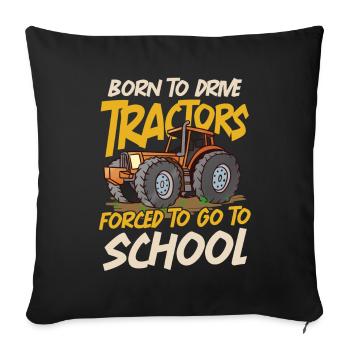 Tractor Lover Funny Tractor Gift - Sofa pillowcase 17,3'' x 17,3'' (45 x 45 cm) - black - Front