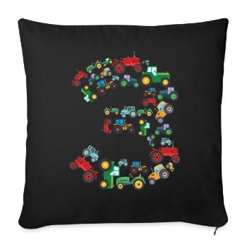 Tractor Lover Funny Tractor Gift - Sofa pillowcase 17,3'' x 17,3'' (45 x 45 cm) - black - Front