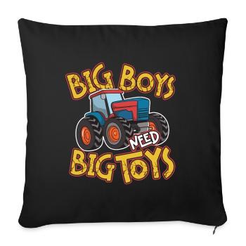 Tractor Lover Funny Tractor Gift - Sofa pillowcase 17,3'' x 17,3'' (45 x 45 cm) - black - Front