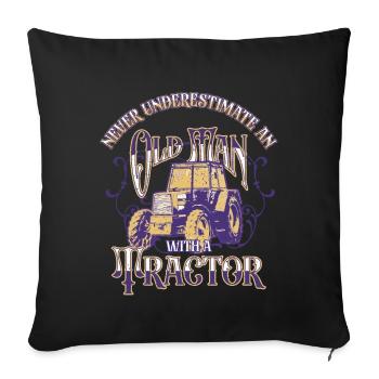 Tractor Lover Funny Tractor Gift - Sofa pillowcase 17,3'' x 17,3'' (45 x 45 cm) - black - Front