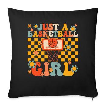 Groovy Player - Sofa pillowcase 17,3'' x 17,3'' (45 x 45 cm) - black - Front