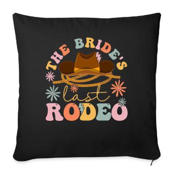 Groovy Bridal Shower Horse Lover - Sofa pillowcase 17,3'' x 17,3'' (45 x 45 cm) - black - Front