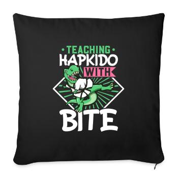 Hapkido avec mordant - Hapkido Trainer - Housse de coussin décorative 45 x 45 cm - noir - Devant