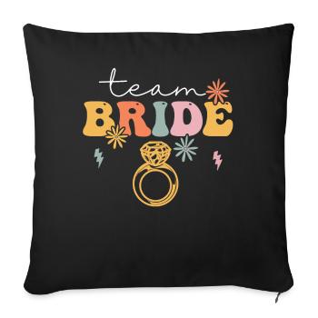 Groovy Bridal Shower Hen Party - Sofa pillowcase 17,3'' x 17,3'' (45 x 45 cm) - black - Front