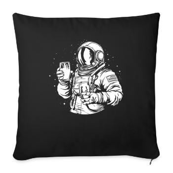 Bière Amateurs de bière - Housse de coussin décorative 45 x 45 cm - noir - Devant