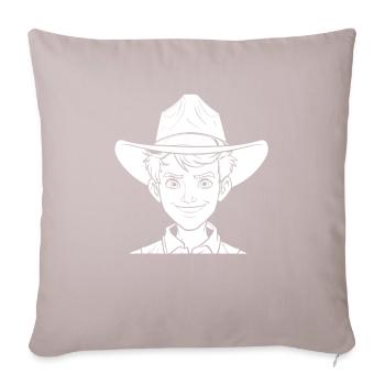 Éclaireur - Housse de coussin décorative 45 x 45 cm - taupe clair - Devant