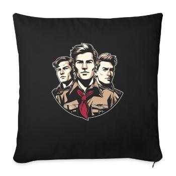Éclaireur - Housse de coussin décorative 45 x 45 cm - noir - Devant