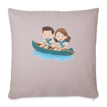 Éclaireur - Housse de coussin décorative 45 x 45 cm - taupe clair - Devant