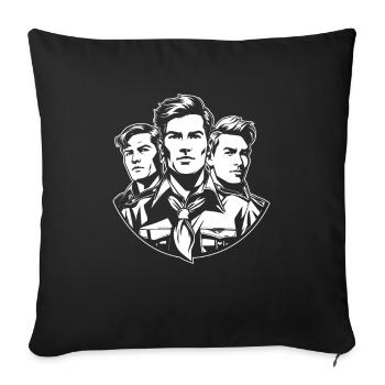 Éclaireur - Housse de coussin décorative 45 x 45 cm - noir - Devant