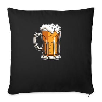 Beer Beer Lover Cool - Sofa pillowcase 17,3'' x 17,3'' (45 x 45 cm) - black - Front