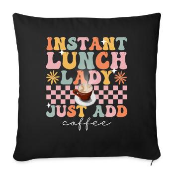 Groovy Cafeteria Worker - Sofa pillowcase 17,3'' x 17,3'' (45 x 45 cm) - black - Front