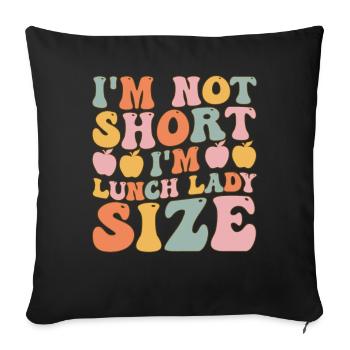 Groovy Cafeteria Worker - Sofa pillowcase 17,3'' x 17,3'' (45 x 45 cm) - black - Front