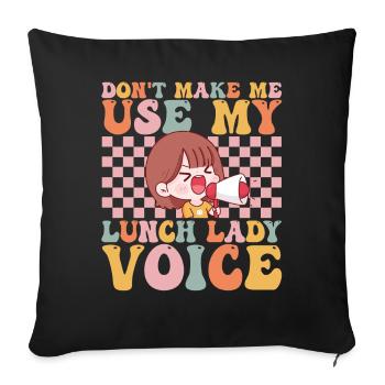 Groovy Cafeteria Worker - Sofa pillowcase 17,3'' x 17,3'' (45 x 45 cm) - black - Front