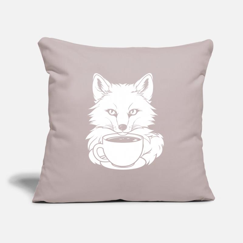 Fuchs Kaffee Sofakissenbezug 45 x 45 cm