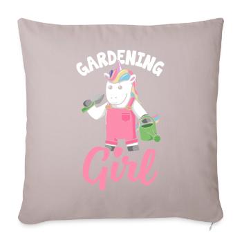 Jardinier, amoureux des plantes - Housse de coussin décorative 45 x 45 cm - taupe clair - Devant