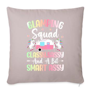 Glamping Team Glamper - Sofa pillowcase 17,3'' x 17,3'' (45 x 45 cm) - light taupe - Front