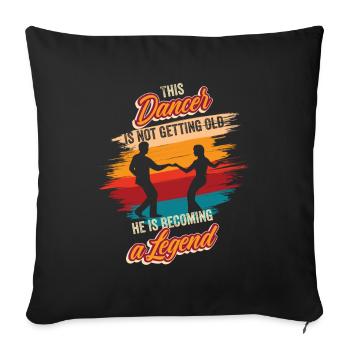 Dancing Dancer Birthday Choreographer Dance School - Sofa pillowcase 17,3'' x 17,3'' (45 x 45 cm) - black - Front