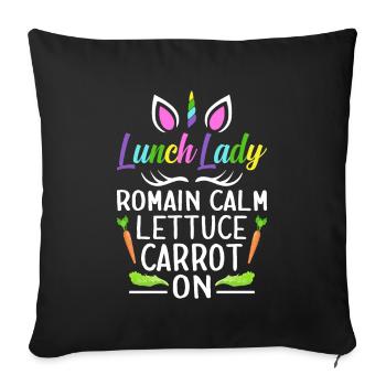 Cafeteria Crew - Sofa pillowcase 17,3'' x 17,3'' (45 x 45 cm) - black - Front