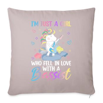 Guitarist - Sofa pillowcase 17,3'' x 17,3'' (45 x 45 cm) - light taupe - Front
