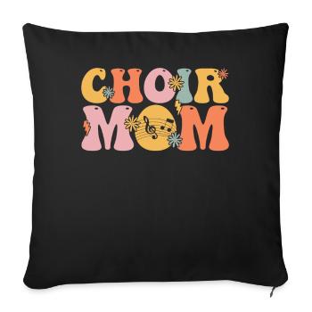 Groovy Chanteur Chanteur Choriste - Housse de coussin décorative 45 x 45 cm - noir - Devant