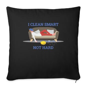 I Clean Smart Saugroboter Saugerroboter - Sofakissenbezug 45 x 45 cm - Schwarz - Vorne