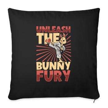 Bunny - Tang so Do - Sofa pillowcase 17,3'' x 17,3'' (45 x 45 cm) - black - Front