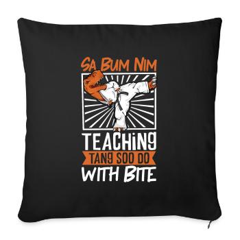 TREX - Sa Bum Nim - Tang so Do Trainer - Sofa pillowcase 17,3'' x 17,3'' (45 x 45 cm) - black - Front