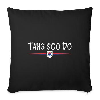 Korean Martial Arts - Tang so Do - Sofa pillowcase 17,3'' x 17,3'' (45 x 45 cm) - black - Front