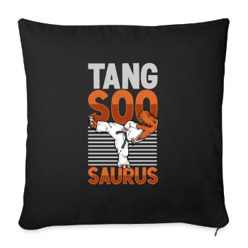 TREX - Tang so do Saurus - Sofa pillowcase 17,3'' x 17,3'' (45 x 45 cm) - black - Front