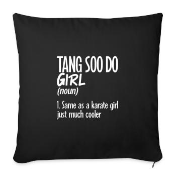 Tang so Do Girl - Sofa pillowcase 17,3'' x 17,3'' (45 x 45 cm) - black - Front
