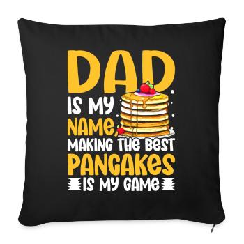 Pancake Maker - Sofa pillowcase 17,3'' x 17,3'' (45 x 45 cm) - black - Front