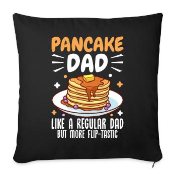 Funny Pancake Maker - Sofa pillowcase 17,3'' x 17,3'' (45 x 45 cm) - black - Front