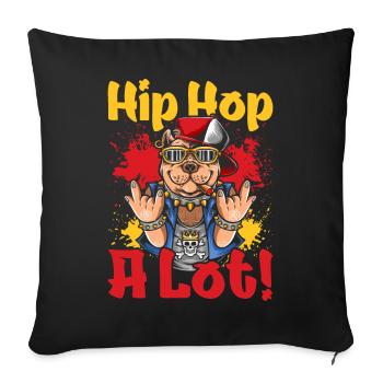 Danse Hiphop Danseur Breakdance - Housse de coussin décorative 45 x 45 cm - noir - Devant