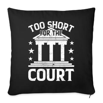 Funny law student law school - Sofa pillowcase 17,3'' x 17,3'' (45 x 45 cm) - black - Front