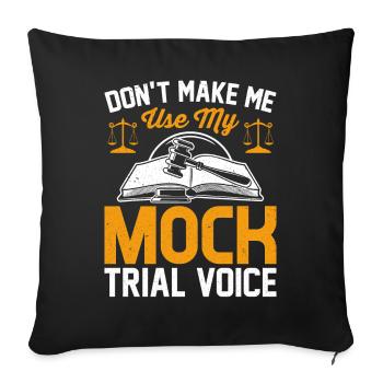 Drôle d’étudiant en droit Faculté de droit Future Juris - Housse de coussin décorative 45 x 45 cm - noir - Devant