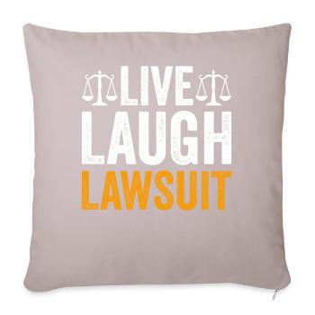 Law Student Law Degree Future Lawyer - Sofa pillowcase 17,3'' x 17,3'' (45 x 45 cm) - light taupe - Front