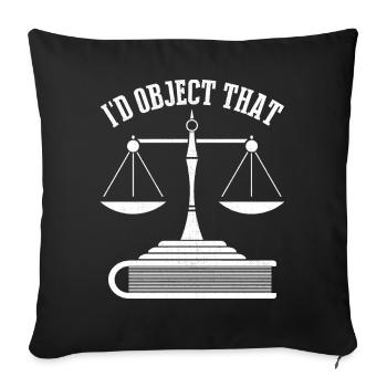 Funny Law Student Law School Future Juris - Sofa pillowcase 17,3'' x 17,3'' (45 x 45 cm) - black - Front