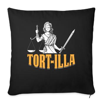 Funny Law Student Law School Future - Sofa pillowcase 17,3'' x 17,3'' (45 x 45 cm) - black - Front