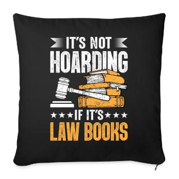 Funny law student law school - Sofa pillowcase 17,3'' x 17,3'' (45 x 45 cm) - black - Front