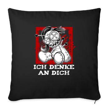 Magische Dunkle Kunst Okkulte Hexen Designs - Sofakissenbezug 45 x 45 cm - Schwarz - Vorne