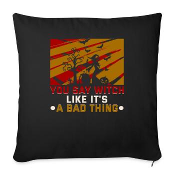 Magical Dark Art Occult Witches Designs - Sofa pillowcase 17,3'' x 17,3'' (45 x 45 cm) - black - Front