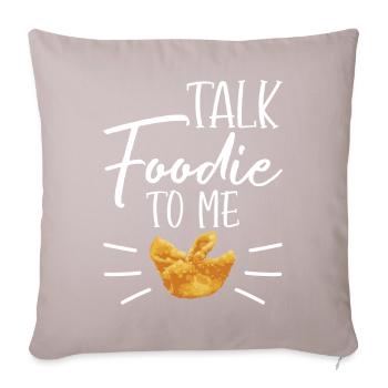 Drôle de crabe Rangoon Cuisine chinoise - Housse de coussin décorative 45 x 45 cm - taupe clair - Devant