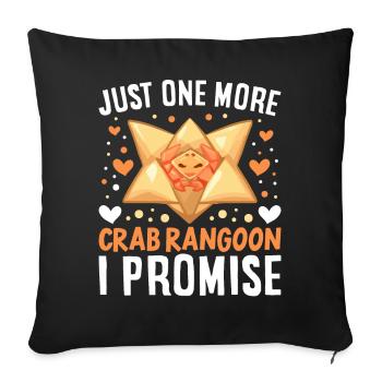 Fun Chinese food - Sofa pillowcase 17,3'' x 17,3'' (45 x 45 cm) - black - Front