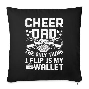 Cheerleading Cheerleader - Sofakissenbezug 45 x 45 cm - Schwarz - Vorne