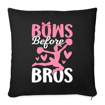 Cheerleading Cheerleader Cheer - Sofakissenbezug 45 x 45 cm - Schwarz - Vorne