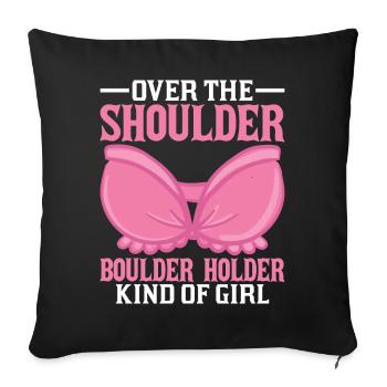 Southern Slang Rock Climbing Girl Country - Sofa pillowcase 17,3'' x 17,3'' (45 x 45 cm) - black - Front