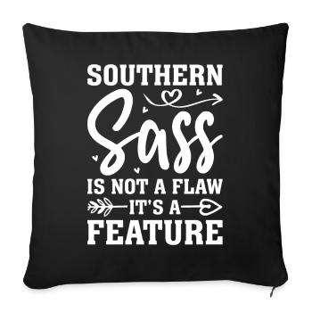 Southern Girl - Sofa pillowcase 17,3'' x 17,3'' (45 x 45 cm) - black - Front