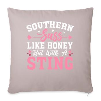 Funny Southern Girl - Sofa pillowcase 17,3'' x 17,3'' (45 x 45 cm) - light taupe - Front