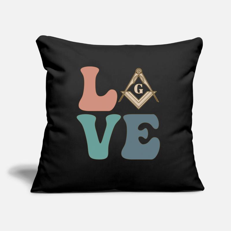Franc-maçonnerie Franc-maçonnerie Franc-maçonnerie Housse de coussin décorative 45 x 45 cm
