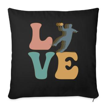 Handball Coach - Sofa pillowcase 17,3'' x 17,3'' (45 x 45 cm) - black - Front